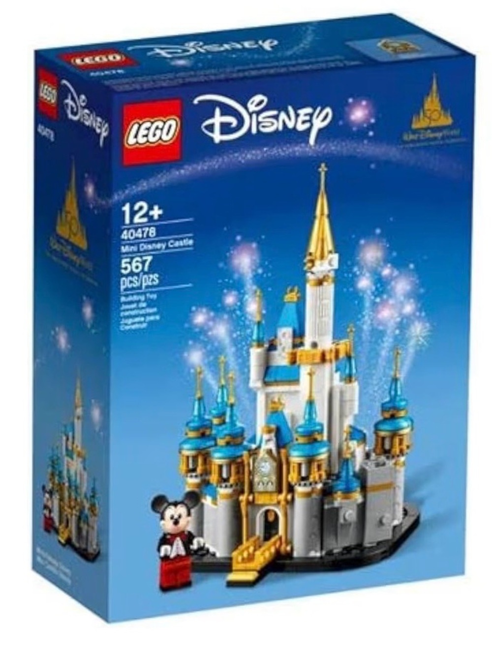 Disney LEGO Mini Castle Building Set - Blue, Gold & White